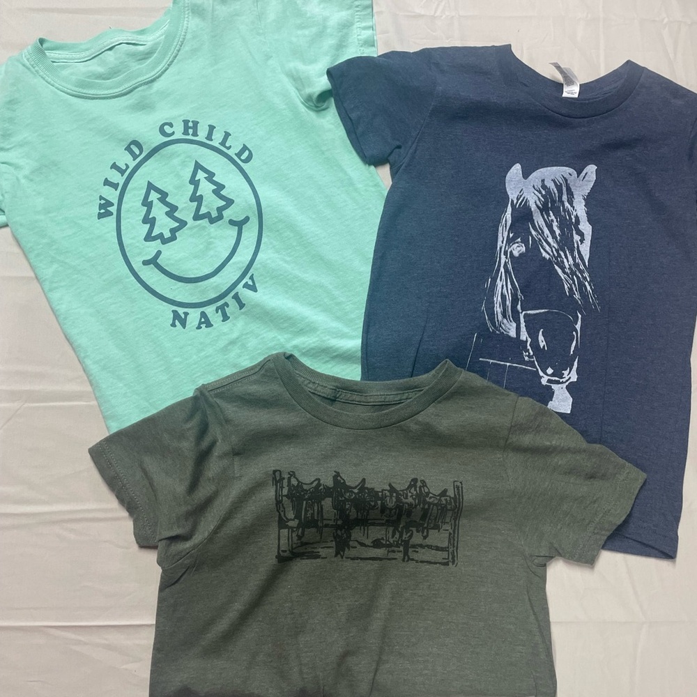 New Mix Kids Tees - Mint, Navy, Olive